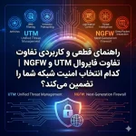راهنمای قطعی و کاربردی تفاوت فایروال UTM و NGFW | کدام انتخاب امنیت شبکه شما را تضمین می‌کند؟